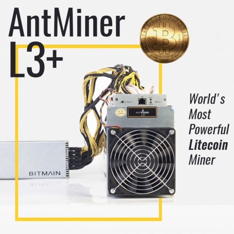 600MH/S 850W Bitmain Antminer L3+ Litecoin Madenci 75db Şifreli Madencilik
