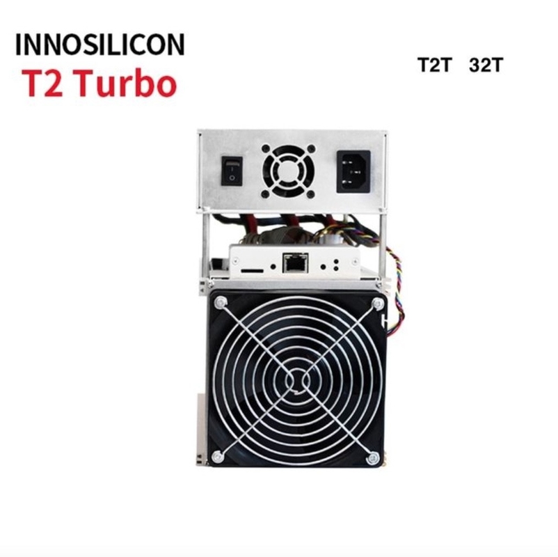 Alüminyum Muhafaza BTC Madenci Makinesi 2200W Innosilicon T2 Turbo+ 32t